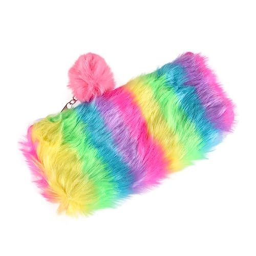 ROMISBABA Plüsch-stiftetasche Mit Reißverschluss Stifte-Aufbewahrungstasche Aus Weichem Material Großes Federmäppchen Mit Platz Für Schreibwaren Und Kleine Gegenstände von ROMISBABA