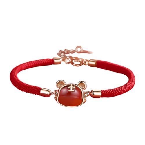 ROMISBABA Reines Silber Armband mit Rotem Seil und Tigeranhänger Glücksarmband für Jahr Des Tigers Schutz und Wohlstand für Familie und Freunde zum Neujahr ROMISBABA Reines Silber Armband mit Rotem Seil und Tigeranhänger Glücksarmband für Jahr Des Tigers Schutz und Wohlstand für Familie und Freunde zum Neujahr von ROMISBABA