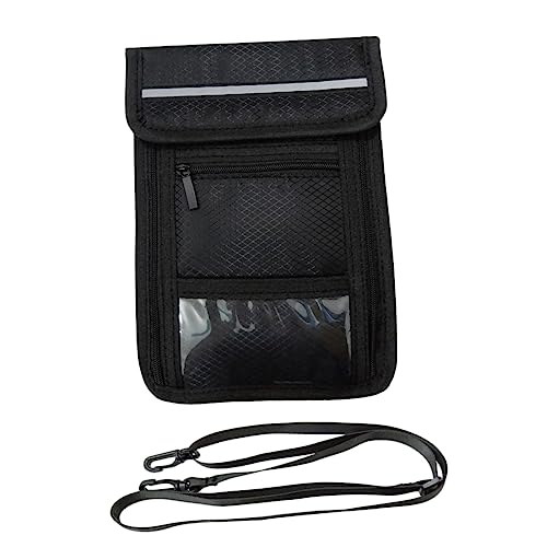 ROMISBABA Reisepasstasche aufbewahrungssack Storage Pockets Storage Bags travel Wallet travel Accessories Reisen dokumentieren Fall Beutel reisepass geldbörse Hängetasche für die Reise Black von ROMISBABA