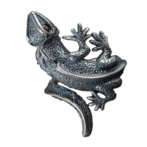 ROMISBABA Retro Lizard Wrap Ring für Damen und Herren Gothic Tier Ring für Kostüme Einzigartiges Schmuckstück für Partys und Veranstaltungen Hochwertige Verarbeitung und Angenehmer von ROMISBABA