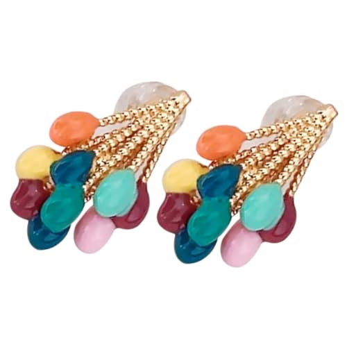 ROMISBABA Retro Ohrringe Damen Farbige Ballon Ohrhänger Vintage Stil Leicht Baummelnd Modischer Schmuck für Frauen Alltag und von ROMISBABA