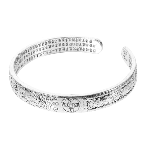 ROMISBABA Retro Offenes Armband Buddhistisches Glücksarmband Für Männer Verstellbares Chinesisches Stil Vintage Legierung Armband Mit Einzigartigem Design von ROMISBABA
