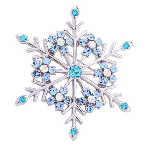 ROMISBABA Rucksäcke Stift Weihnachtsbrosche Strass-brosche Anstecknadel Für Rucksäcke Brosche Mit Schneeflocken Pin-ästhetik Frauen Brosche Broschen Für Frauen Schal Brosche Legierung von ROMISBABA