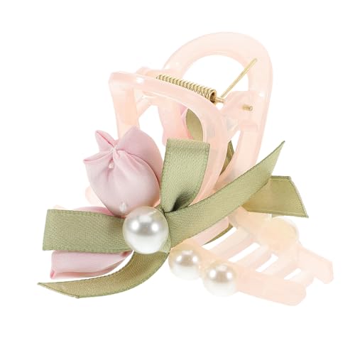 ROMISBABA Rutschfeste Haarklammer Tulpen Design aus Robustem Kunststoff und Stoff Vielseitiger Haarschmuck für Damen Kleine Haarspange für Hochzeit und Valentinstag Eleganter Haarclip für von ROMISBABA