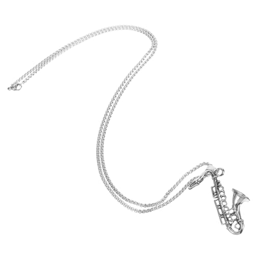 ROMISBABA Saxophon Kette Damen Anhänger Charm Halskette Musikliebhaber Schmuck Leicht Elegant Alltagsmode von ROMISBABA