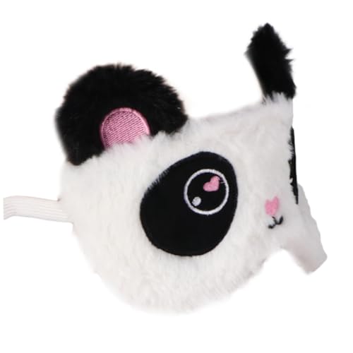 ROMISBABA Schlafmaske Panda Design Weiches Plüschmaterial Lichtundurchlässig Augenbinde Komfortabel für Frauen Mädchen für Erholsamen Schlaf und Reisen von ROMISBABA