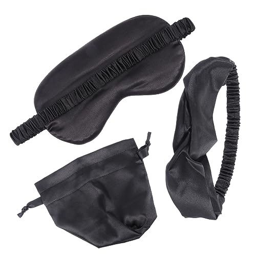 ROMISBABA Augenmaske Schlafmaske Haarband Set Mit Beutel Für Damen Als Geschenk Für Mädchen Und Bekannte Elegantes Design Und Bequeme Materialien Für Viele Anlässe von ROMISBABA