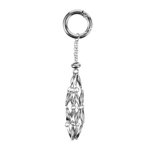 ROMISBABA Schlüsselanhänger Kette Steinhalter Stilvoller Edelstahl Charm Für Geldbörse Rucksack von ROMISBABA