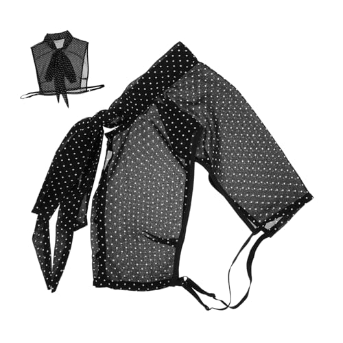 ROMISBABA Falscher Blusenkragen Für Damen Abnehmbarer Dekorativer Fake Kragen Aus Chiffon Mit Spitzendesign Für Herbst Und Winter Vielseitig Kombinierbar Für Elegante Outfits von ROMISBABA