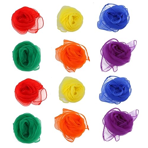 ROMISBABA Dunkelgrüner Quadratischer Seidenschal Für Frauen Wiederverwendbar Und Waschbar Tanz Und Jonglierrequisit Vielfältig Einsetzbar Tragbar Geschenk Geeignet von ROMISBABA