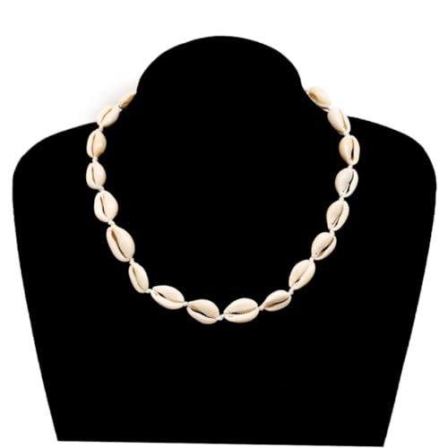 ROMISBABA Shell Halskette Damen Hawaii Stil Handgefertigt Weiße Schnur Muschel Schmuck Geschenkidee Für Frauen Mädchen von ROMISBABA