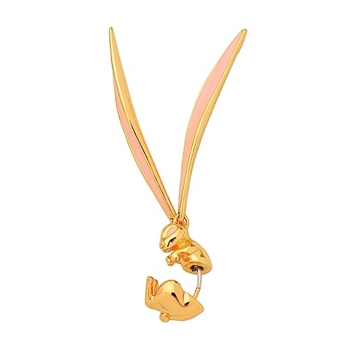 ROMISBABA Silber Ohrring Damen Kleine Kaninchen Emaille Ohrstecker Niedlich Leichtes Design für Alltag Party von ROMISBABA