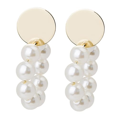 ROMISBABA Silber Pearl Circle Ohrringe Stilvolle Ohrringe für Damen für Partys und Besondere Anlässe Ohraccessoires mit Einzigartigem Design ROMISBABA Silber Pearl Circle Ohrringe Stilvolle Ohrringe für Damen für Partys und Besondere Anlässe Ohraccessoires mit Einzigartigem Design von ROMISBABA