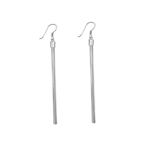 ROMISBABA Silber Plattierte Lange Ohrhänger mit Modischen Tasseln Sechs Drahtlinien Superleicht und Einfach zu Tragen Eleganter Ohrschmuck für Damen Verkauft von ROMISBABA