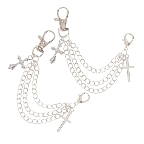 ROMISBABA Silberfarbene Schuhketten aus Legierung Mehrlagige Stylische Fußkettchen Modischer Schuhschmuck für Damen Vielseitiges Accessoire für Sneaker Party und Alltag von ROMISBABA