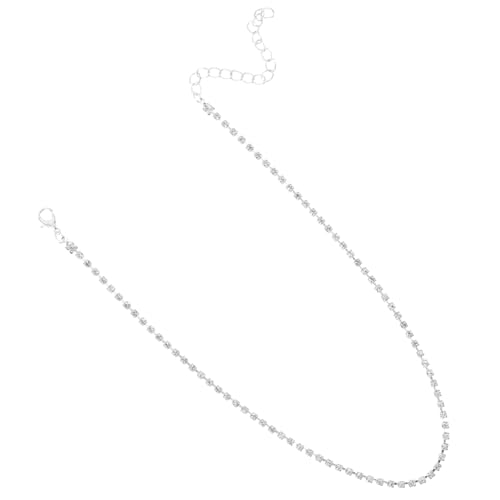 ROMISBABA Funkelnde Damen Halskette Aus Strass Stilvolle Zeitlose Kette Für Besondere Anlässe Und Alltag Aus Langlebigem Metall Gefertigt Für Modebewusste Frauen von ROMISBABA