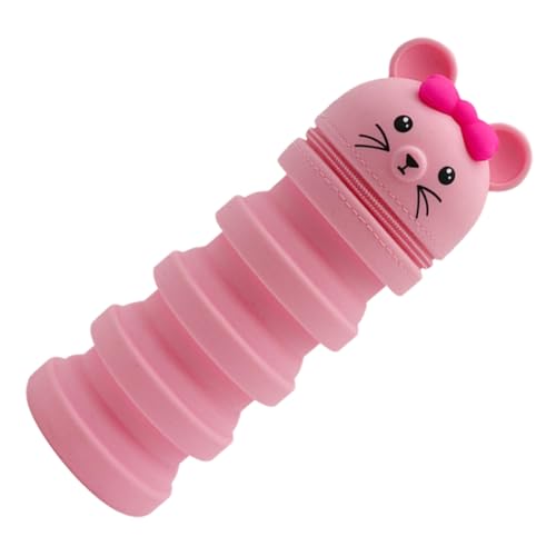 ROMISBABA Silikon Stiftemäppchen Form Flexibles und Leichtes Federmäppchen für Schule Decompression Pen Holder Vielseitig für Stifte Karten und Kleine Gegenstände von ROMISBABA