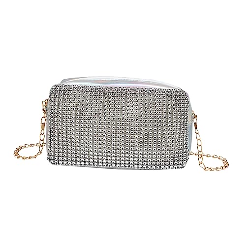ROMISBABA Single Schulter Kosmetikaufbewahrungstasche für Funkelnde Umhängetasche für Schule Reisen Eleganter Kettenbeutel mit Modischem Design ROMISBABA Single Schulter Kosmetikaufbewahrungstasche für Funkelnde Umhängetasche für Schule Reisen Eleganter Kettenbeutel mit Modischem Design von ROMISBABA