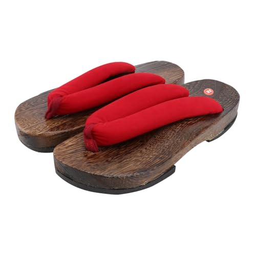 ROMISBABA Sommer Herren Clogs Holzsandalen Japanischer Stil Kreative Hausschuhe Anti rutsch Sohle Flache Sohle Stylische Pantolette Freizeit Schuhe von ROMISBABA