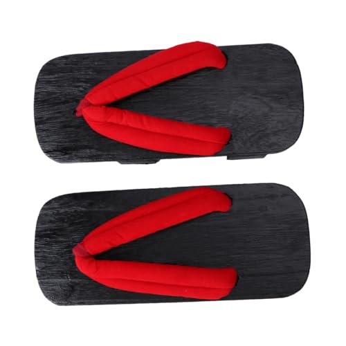 ROMISBABA Sommer Plattform Clogs Holz Sandalen Herren Slippers Slip Design Komfortabel Atmungsaktiv Für Freizeit Party Strand Rot Schwarz ROMISBABA Sommer Plattform Clogs Holz Sandalen Herren Slippers Slip Design Komfortabel Atmungsaktiv Für Freizeit Party Strand Rot Schwarz von ROMISBABA