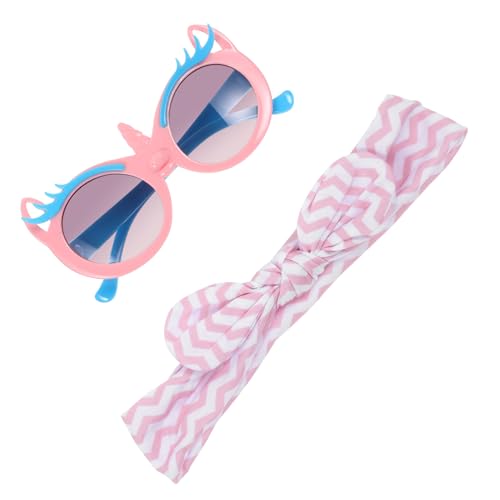 ROMISBABA Sonnenbrillen Set mit Weichem Haarband Bruchsichere Kratzfeste Gläser Niedliches Einhorn Design UV Schutz für Mädchen Outdoor Party und Freizeit ROMISBABA Sonnenbrillen Set mit Weichem Haarband Bruchsichere Kratzfeste Gläser Niedliches Einhorn Design UV Schutz für Mädchen Outdoor Party und Freizeit von ROMISBABA
