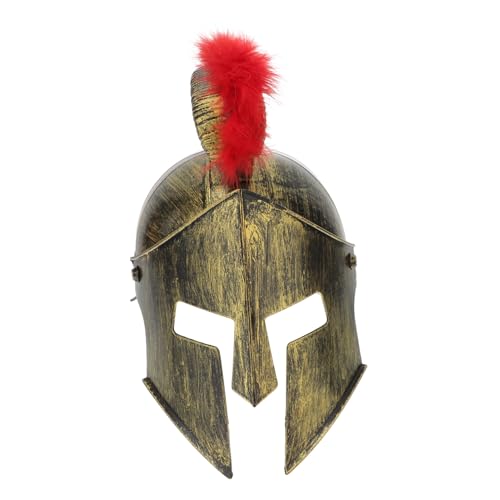 ROMISBABA Spartanischer Cosplay Helm aus Leichtem Römischer Krieger Helm für Erwachsene für Faschings und Party von ROMISBABA