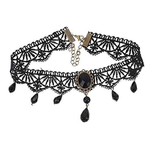 ROMISBABA Crystal Lace Choker Halskette Für Damen Mehrlagige Gothik-halskette Und Spitze Für Besondere Anlässe Und Tägliches Tragen Und Hautfreundlich von ROMISBABA
