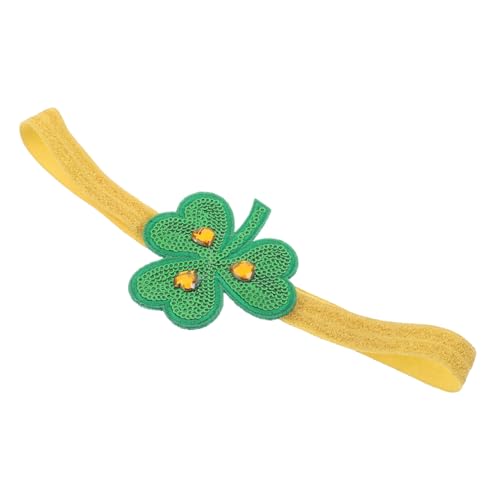 ROMISBABA Patrick Day Shamrock Haarband Für Damen Und Herren Glücksbringer Kopfbedeckung Für Partys Und Feiertage Robustes Verstellbares Design Grün Für Festliche Anlässe von ROMISBABA