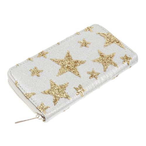 ROMISBABA Star Printed Pu Geldbörse Mit Reißverschluss Für Damen Stylisches Portemonnaie Große Kapazität Für Alltag Und Besondere Anlässe von ROMISBABA