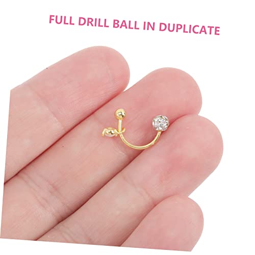 ROMISBABA Sterling Ohrstecker Damen Silber Mondform Ohrschmuck mit Funkelnden Zirkonia Hautfreundlich Langlebig Eleganter Ohrschmuck für Alltag und Besondere Anlässe von ROMISBABA