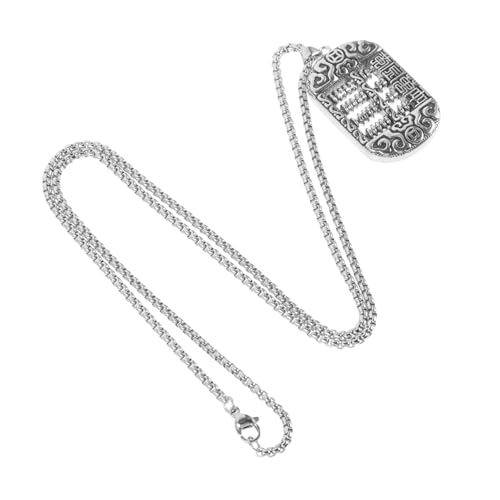 ROMISBABA Stilvolle Anhänger Halskette aus Drehbare Perlen Hip Hop Metal Pendant Schmuck für Damen Vintage Kette für Partys und Besondere Anlässe von ROMISBABA