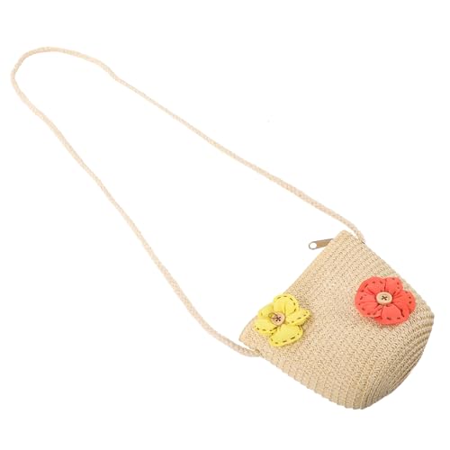 ROMISBABA Strohtasche für Süße Gewebte Umhängetasche Strapazierfähige Crossbody für Strand Reisen Freizeit für Kleine Prinzessinnen ROMISBABA Strohtasche für Süße Gewebte Umhängetasche Strapazierfähige Crossbody für Strand Reisen Freizeit für Kleine Prinzessinnen von ROMISBABA