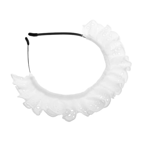 ROMISBABA Süßes Lolita Maid Cosplay Stirnband mit Spitzenblumen Kawaii Haarband für Damen Vielseitiges Kostüm Accessoire für Partys und Besondere Anlässe von ROMISBABA