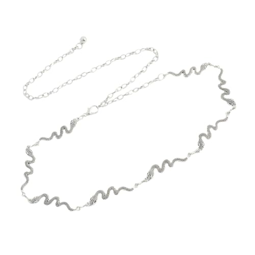 ROMISBABA Taillengürtel für Frauen Verstellbare Körperkette im Modischen Schlangenform Design Eleganter Taillenschmuck für Freizeit Besondere Anlässe ROMISBABA Taillengürtel für Frauen Verstellbare Körperkette im Modischen Schlangenform Design Eleganter Taillenschmuck für Freizeit Besondere Anlässe von ROMISBABA