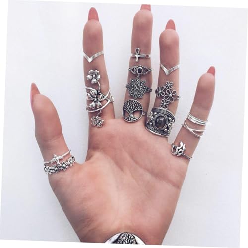 ROMISBABA Teiliges Bohemian Vintage Ring aus Legierung Vielfältige und Designs Silberfarbene Finger Ringe Modische Schmuckkollektion für Damen als ROMISBABA Teiliges Bohemian Vintage Ring aus Legierung Vielfältige und Designs Silberfarbene Finger Ringe Modische Schmuckkollektion für Damen als von ROMISBABA