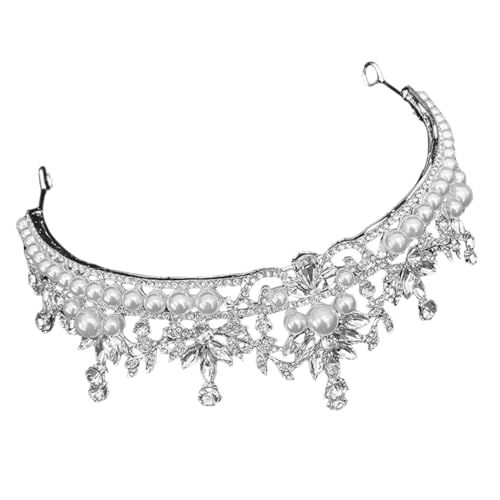 ROMISBABA Tiara Strasskrone für Hochzeit Elegantes Haarzubehör mit Pinschleifen für Abschlussball Besondere Anlässe Vielseitig Einsetzbar Fotorequisit von ROMISBABA