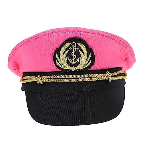 ROMISBABA Bestickter Marinehut Aus Baumwolle Verstellbare Kapitänsmütze Für Männer Und Frauen Nautisches Party Zubehör Für Kostümpartys Und Bootsfahrten von ROMISBABA