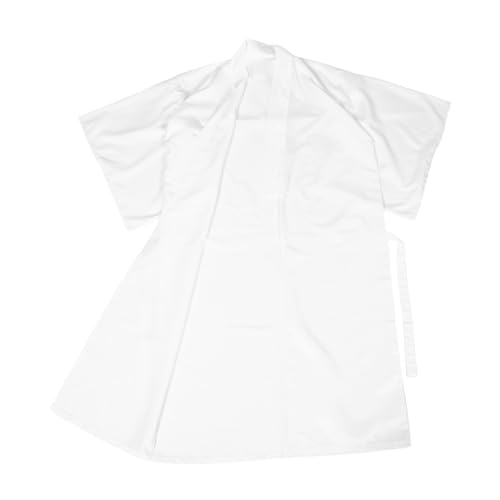 ROMISBABA Traditioneller Japanischer Kimono Damen Innenkleid Weiß Langarm Furisode Unterkleid aus Polyester Weicher Komfort Vielseitig für Alltag Hochzeit und Festlichkeiten Geeignet von ROMISBABA