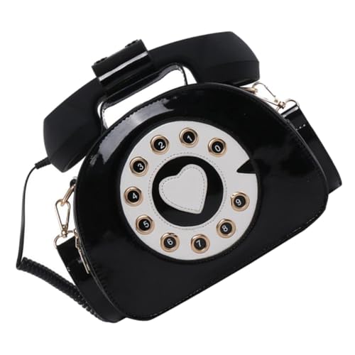 ROMISBABA Tragbare Umhängetasche Damen PU Single Shoulder Bag Retro Telefonform Leicht und Praktische Aufbewahrungstasche für Alltag und Einkaufen von ROMISBABA