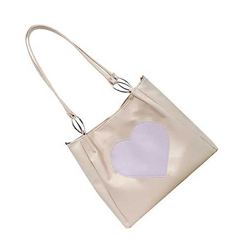 ROMISBABA Tote Umhängetasche Damen Aus Pu Material Große Einkaufstasche Modische Schultertasche Für Mädchen Vielseitig Einsetzbar Für Schule Büro Und Freizeit von ROMISBABA