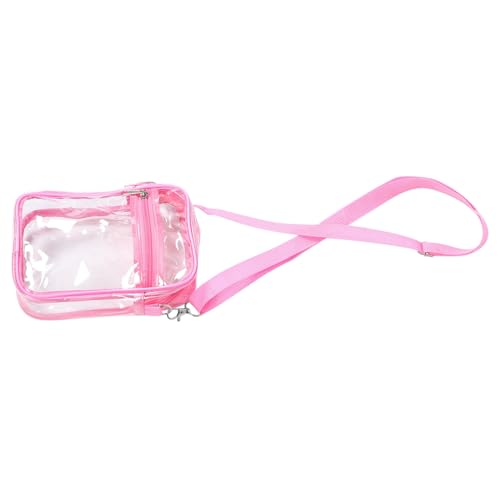 ROMISBABA Transparente Kleine PVC Umhängetasche Damen Verstellbarer Gurt Wasserabweisend Vielseitige Crossbody Schultertasche für Reisen Alltag Shopping von ROMISBABA