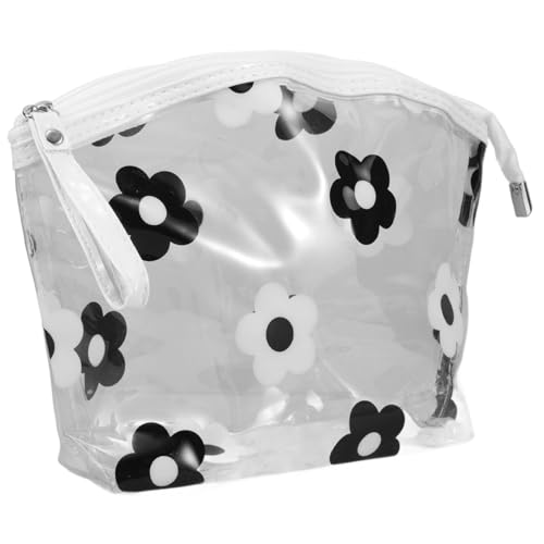 ROMISBABA Transparente Kulturtasche Mit Blumenmuster Reise-kulturtasche Wasserdichter Make-up-Beutel Aus PVC Großes Fassungsvermögen Für Frauen von ROMISBABA
