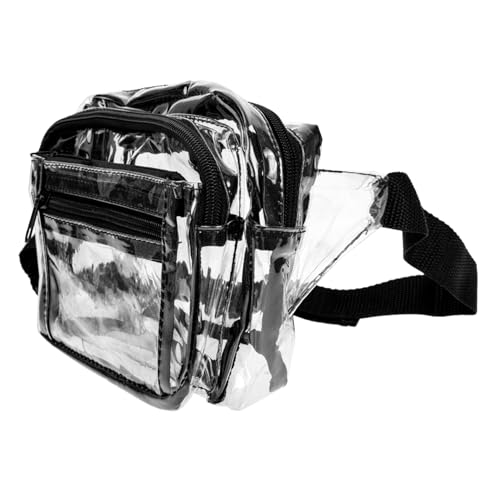 ROMISBABA Transparente wasserdichte Bauchtasche für Sport Gürteltasche für Outdoor Aktivitäten für Festivals Camping und Reisen Stylische Umhängetasche mit Diebstahlschutz für Damen und von ROMISBABA