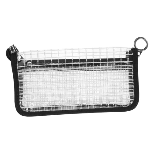 ROMISBABA Transparentes PVC Handytasche mit Karomuster Kleine Umhängetasche für Damen Multifunktionale Münzgeldbörse Leichte Geldbeutel für Schlüssel und Kosmetik für Alltag Zufällige Farbe von ROMISBABA