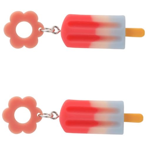 ROMISBABA Trendige Bunte Eiscreme Drop Ohrringe für Mädchen und Frauen Leichte Langlebige Ohrhänger mit Kreativem Design für Partys Alltag und Geschenke von ROMISBABA