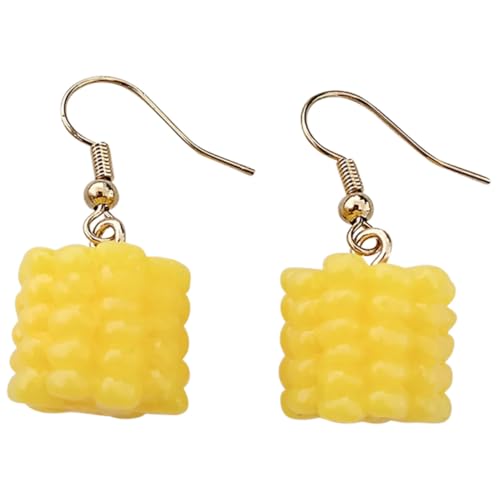 ROMISBABA Trendige Damen Ohrhänger aus Leichtem Langlebigem Harz Einzigartige Niedliche Maiskolben Ohrringe als Stylisches Food Schmuck Zufällige Farbe Zufällige Farbe von ROMISBABA