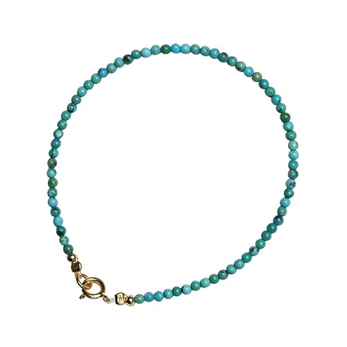 ROMISBABA Türkisfarbene Perlenarmband für Frauen Handgelenkskette Natürlichem Türkis Perlen Elegantes Design für Strand Partys Besondere Anlässe ROMISBABA Türkisfarbene Perlenarmband für Frauen Handgelenkskette Natürlichem Türkis Perlen Elegantes Design für Strand Partys Besondere Anlässe von ROMISBABA