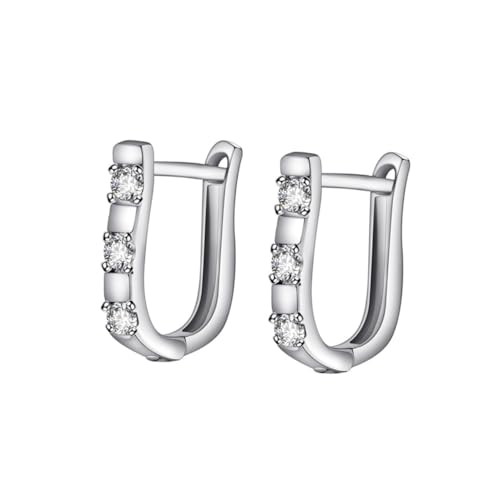 ROMISBABA U Förmige Zirkonia Ohrringe für Frauen Stilvolle Baumelnde Ohrhänger Eleganter Schmuck für Hochzeiten Partys Hochwertiges Material ROMISBABA U Förmige Zirkonia Ohrringe für Frauen Stilvolle Baumelnde Ohrhänger Eleganter Schmuck für Hochzeiten Partys Hochwertiges Material von ROMISBABA