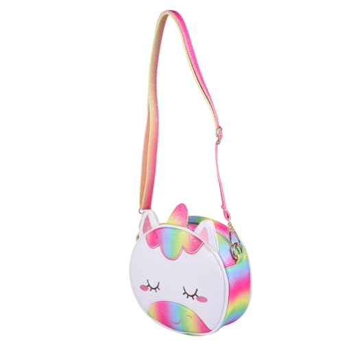 ROMISBABA Umhängetasche Einhorn Motiv Modische Mädchen Schultertasche Bunte Crossbody Bag mit Ausreichend Stauraum Vielseitig für Alltag Reisen Shopping Geeignet Süßes Design für Kleine von ROMISBABA