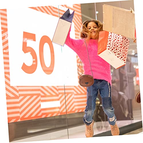 ROMISBABA Umhängetasche Kleine PU Schultertasche Bär Design Modisch für Mädchen Geldbörse Crossbody Tasche Süß und Langlebig für Schlüssel Karten von ROMISBABA